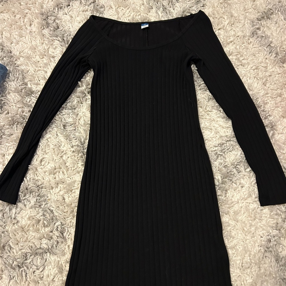 Old Navy Black Long Sleeve Dress